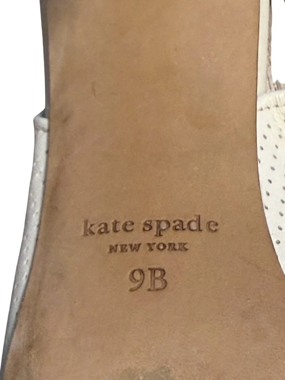 Kate Spade Veronica Slingback Pumps Stiletto Heels | Parchment White | Size 9